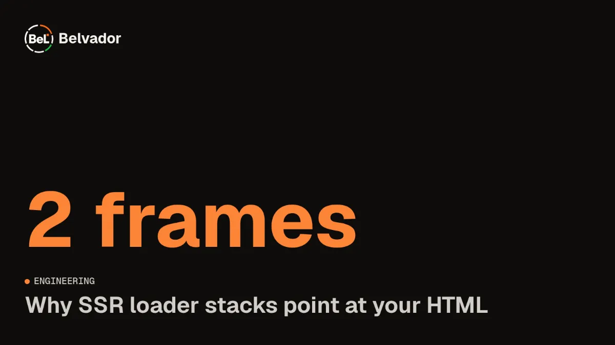 TanStack Start loader errors: why the SSR stack points at your HTML page