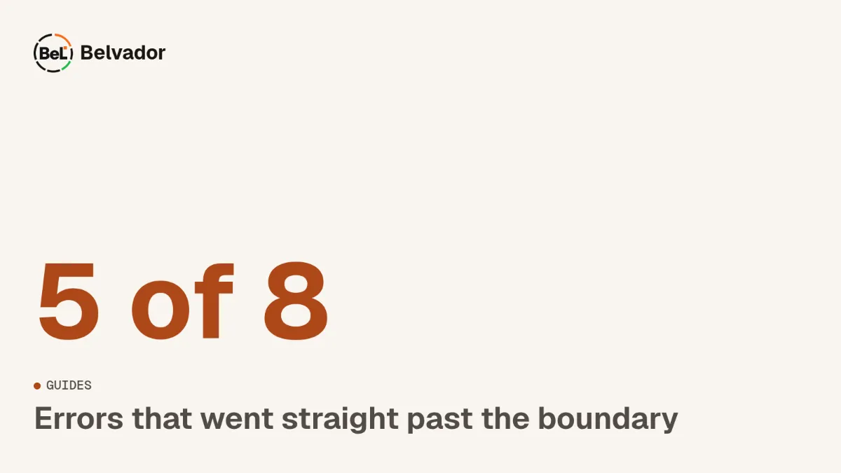 React error boundaries and async errors: what our lab caught